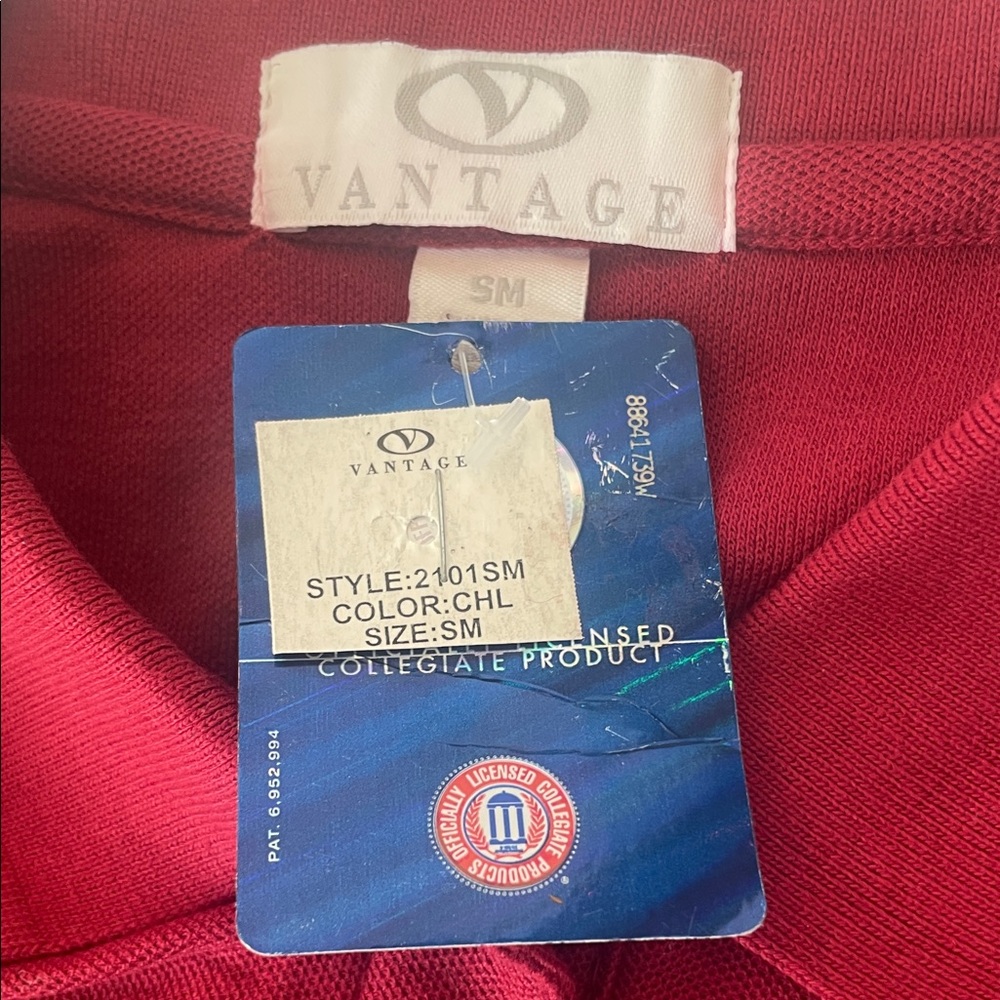 FSU Florida State University short sleeve Red Polo Shirt with Logo size S nwts - Picture 8 of 10